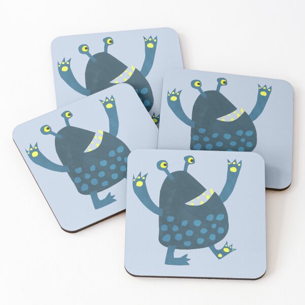 Item preview, Blue Spotted Monsters designed and sold by squirrell.