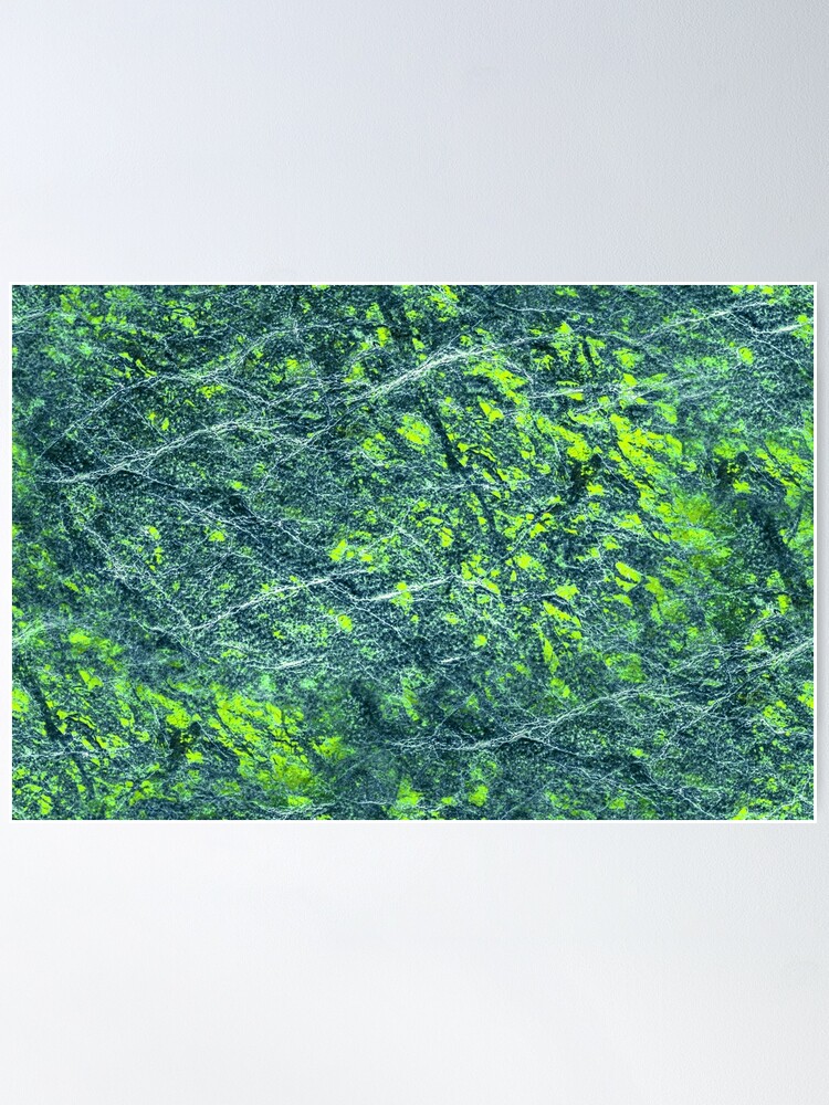 Alternate view of Emerald green marble color fancy Poster