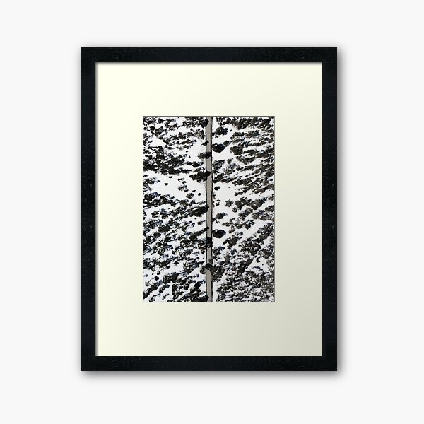 Snow from above Framed Art Print