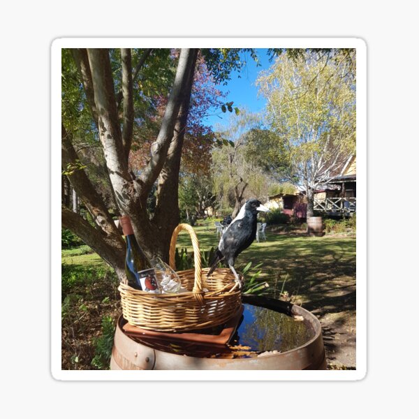 Item preview, Magpie at Magpie Springs - Adelaide Hills Wine Region - Fleurieu Peninsula - by South Australian artist Avril Thomas designed and sold by MagpieSprings.
