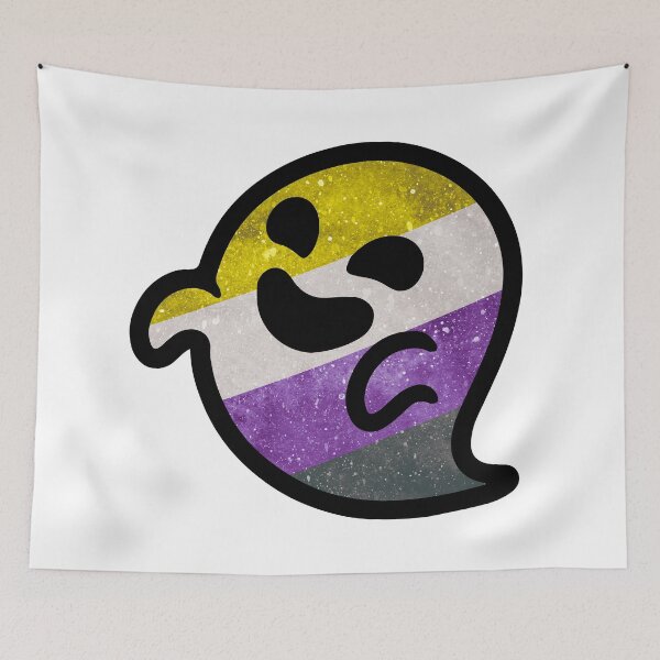 Item preview, Non-Binary Galaxy LGBT Ghost designed and sold by Marine Redon.
