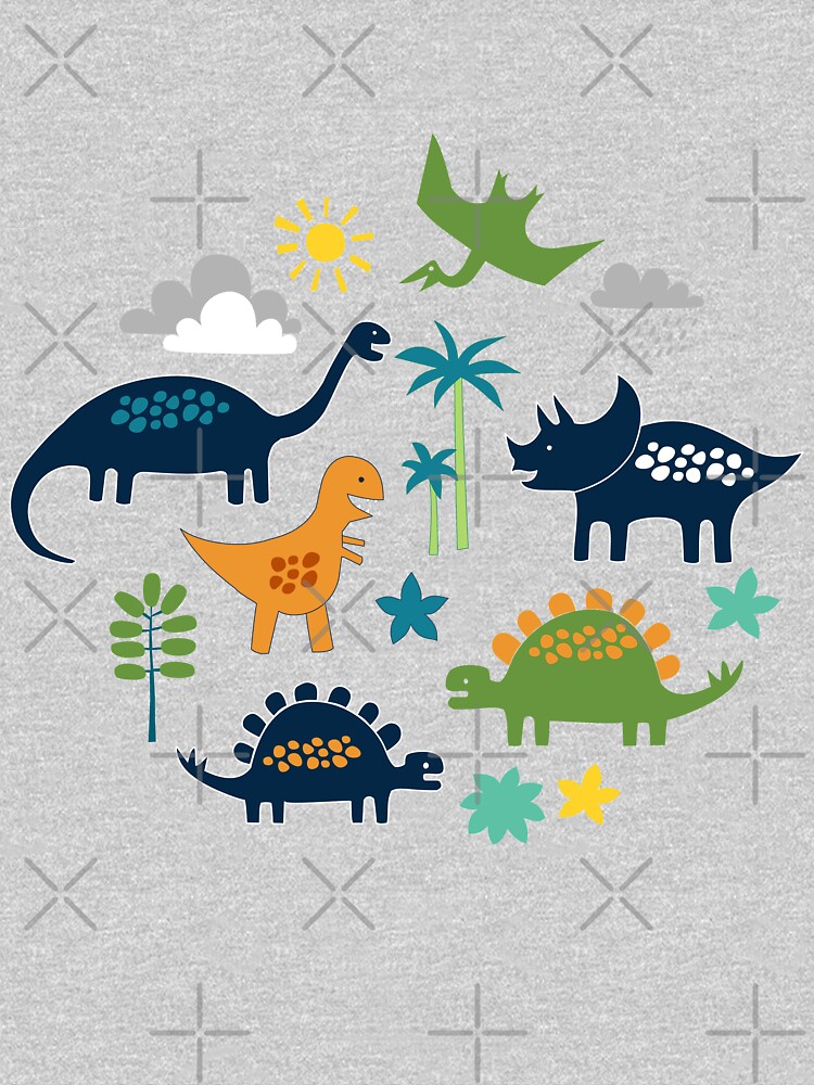 Dinosaur Land - cute Dino pattern by Cecca Designs by Cecca-Designs