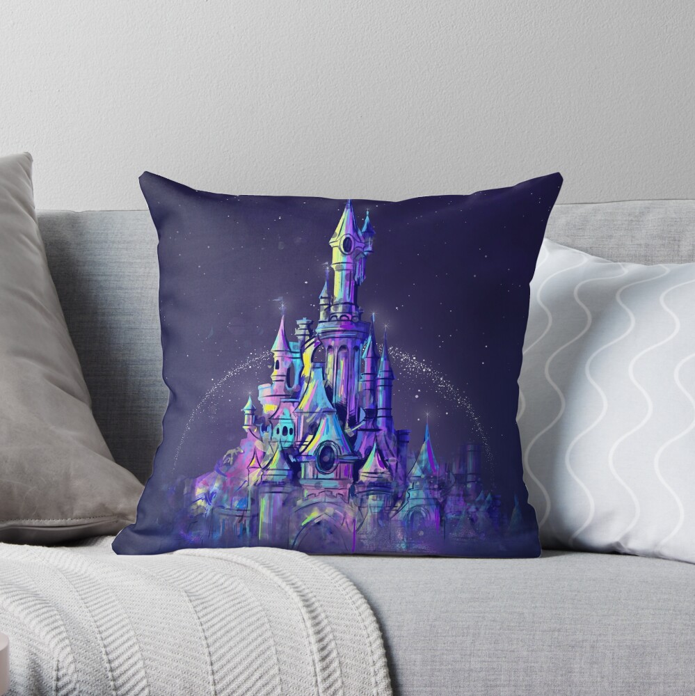 Magic Princess Fairytale Castle Kingdom Throw Pillow