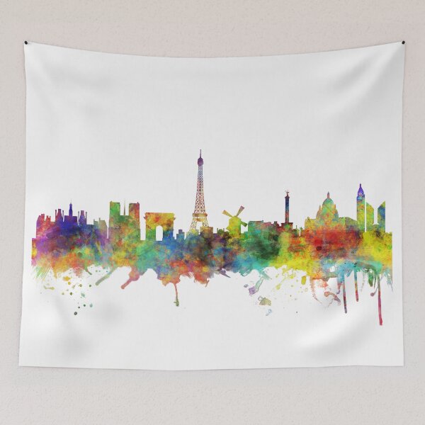 Item preview, Paris France Skyline designed and sold by ArtPrints.