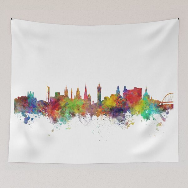 Item preview, Glasgow Scotland Skyline designed and sold by ArtPrints.