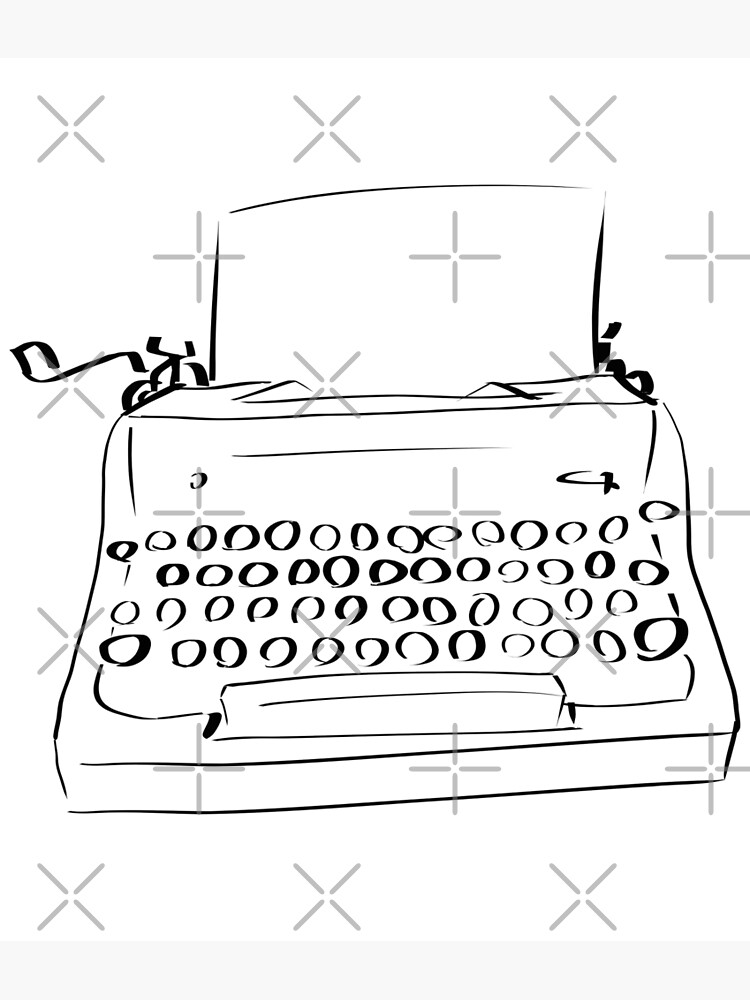 Sketches Wallpaper Vintage Art Drawings Croquis  Typewriter Journal   Free Transparent PNG Download  PNGkey