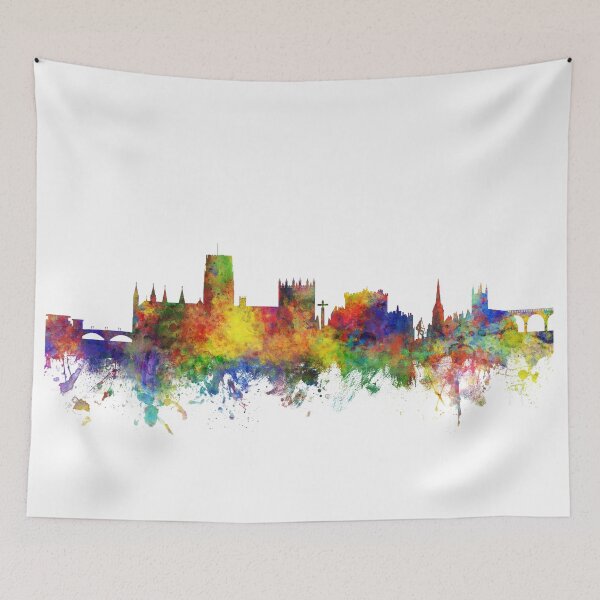 Item preview, Durham England Skyline Cityscape designed and sold by ArtPrints.