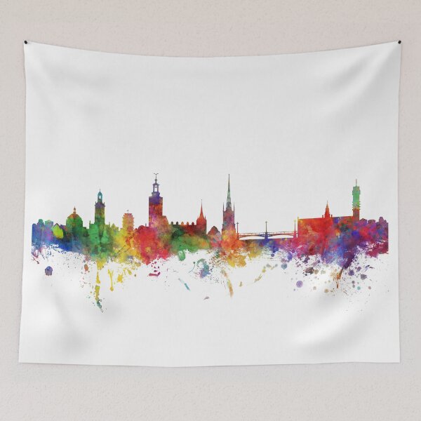 Item preview, Stockholm Sweden Skyline designed and sold by ArtPrints.