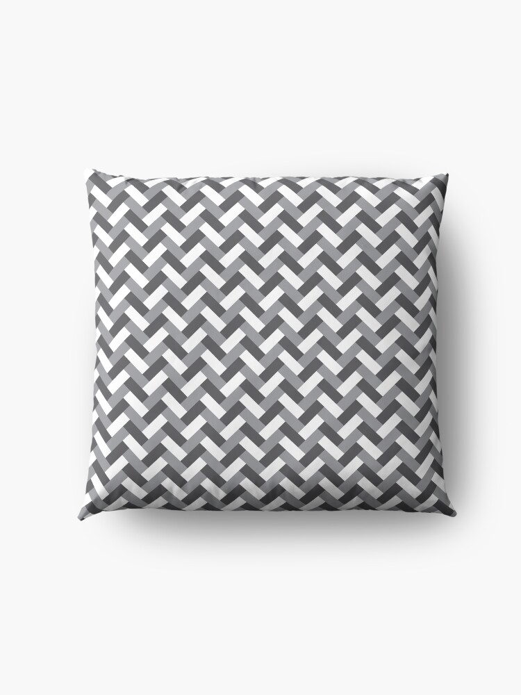Alternate view of Grey weaving pattern Floor Pillow