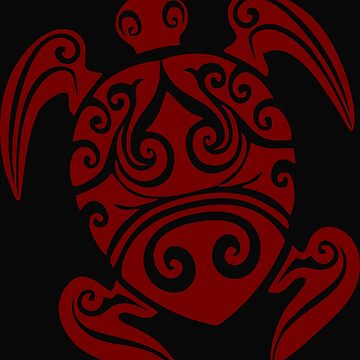 "Maori tattoo red tattoo" Art Print by Musterioes | Redbubble