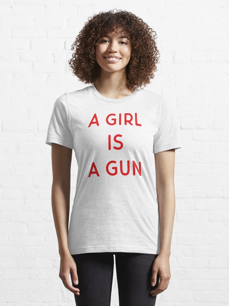 Girl is sale a gun shirt