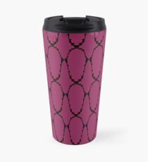 Design ethno elements, deep Pink Travel Mug