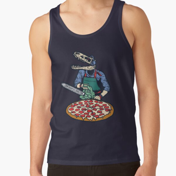 Lizard Man Chainsaw Dude Tank Top