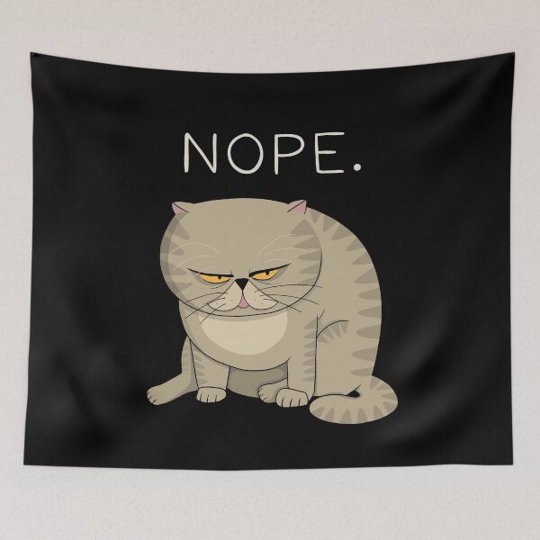 Item preview, Frowned Cat - NOPE designed and sold by ValentinaHramov.