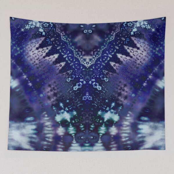 Item preview, Blue Fractal Lace Tie Dye designed and sold by KirstenStar.