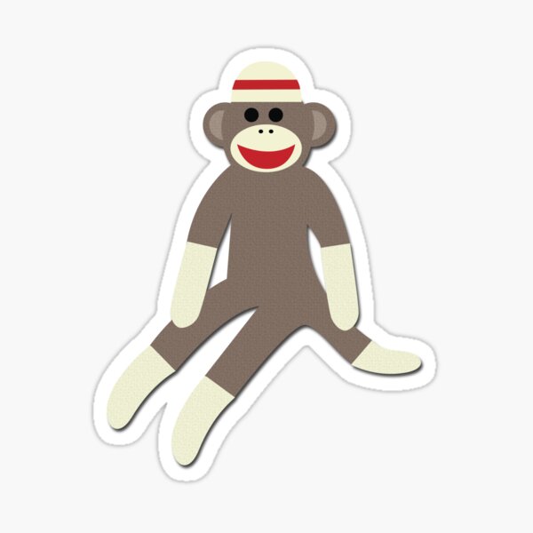 Sock monkey Sticker