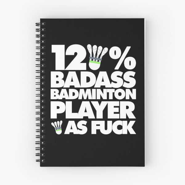 Item preview, 120% Badass Badminton Player AF Funny  designed and sold by elhefe.