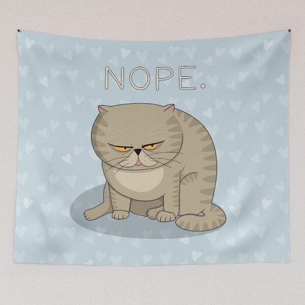 Item preview, Frowned Cat - NOPE designed and sold by ValentinaHramov.