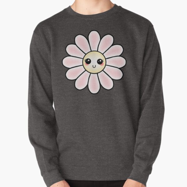 Kawaii Daisy | Pink Blossom Flower Pullover Sweatshirt