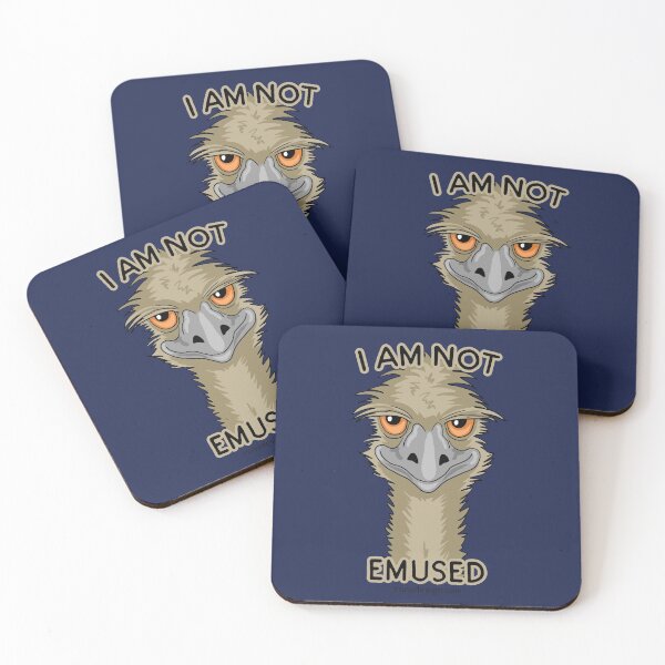 Item preview, I Am Not Emused Funny Emu Pun designed and sold by ironydesigns.