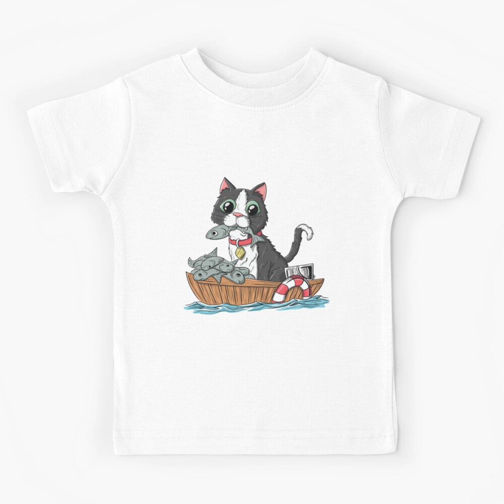 funny fishing shirt for men Kids logo white new T shirts gift for