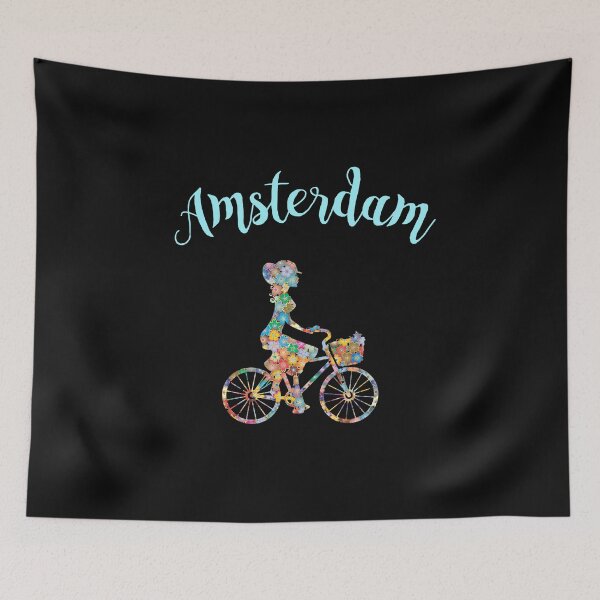 Item preview, Amsterdam T-Shirt Bicycle Souvenir Gift designed and sold by Damn Fine Arts.
