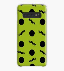 Discs & Flows (Yellowgreen & Black) Case/Skin for Samsung Galaxy