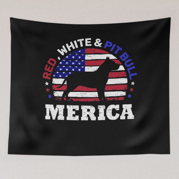Item preview, Pit Bull 4th of July American Flag  designed and sold by rafaeltto.