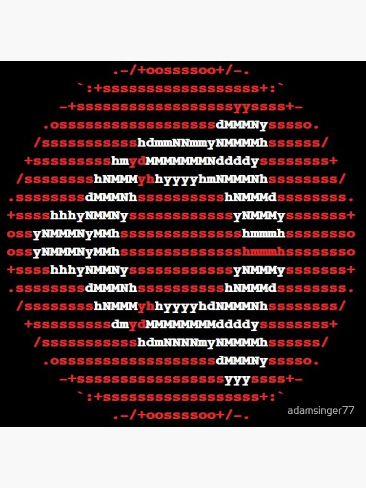 "Ubuntu ascii logo" Canvas Print by adamsinger77 | Redbubble