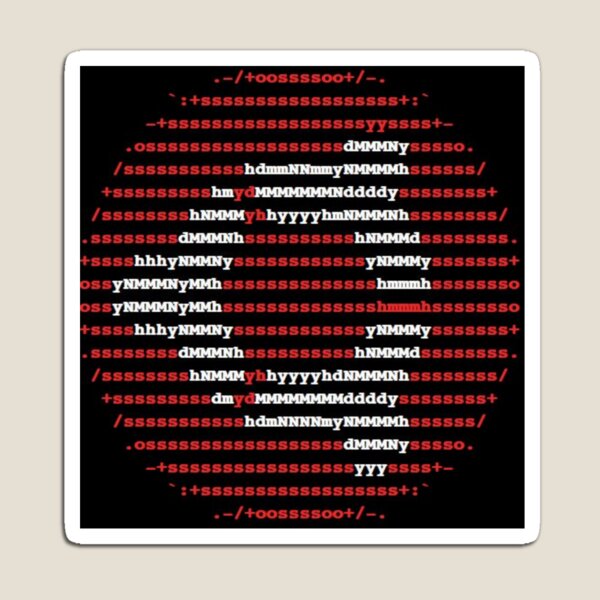 Ubuntu ascii logo Magnet