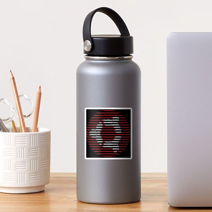 Ubuntu ascii logo Sticker