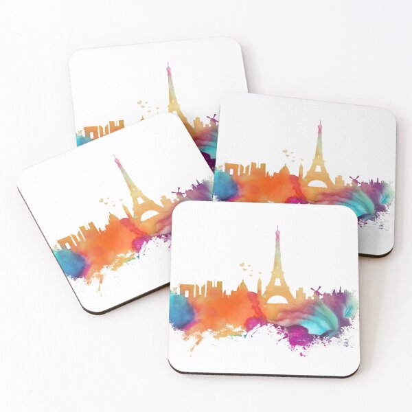 Artikelvorschau, Paris-Skyline-Aquarell #paris entworfen und verkauft von JBJart.