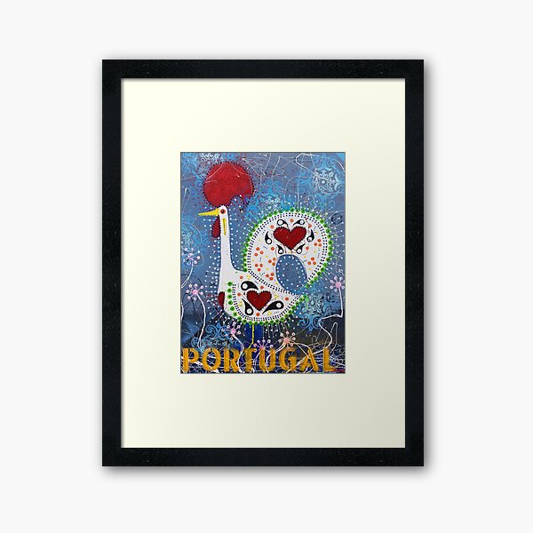 Galo de Barcelos Portugal Framed Art Print