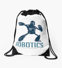 Giant Robot Cartoon Robotics Power of Engineer I Build Robots Drawstring Bag