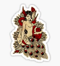 Pinup & Peacock Sticker