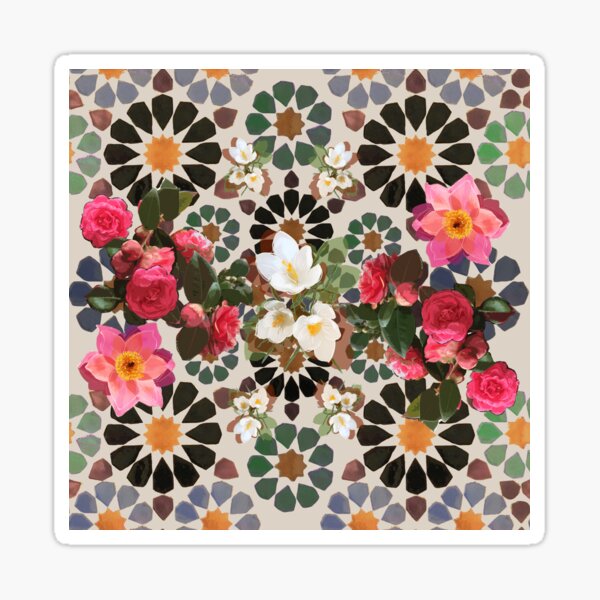 Item preview, Alhambra Dreams Blossoms designed and sold by Big Fat Arts Gallery.