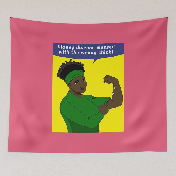 Item preview, Kidney disease messed with the wrong chick! designed and sold by BrooklynRhyno.