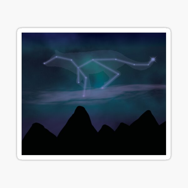 Item preview, Wolf Constellation Multi-Color designed and sold by WiseWitch.