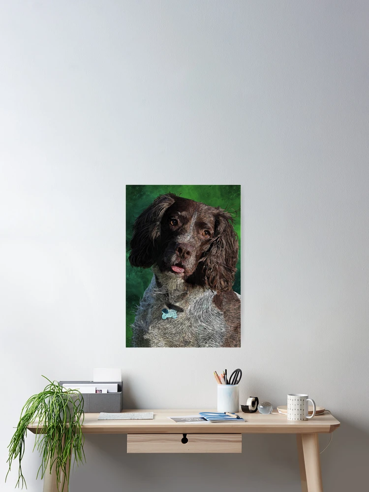 Thumbnail 2 of 3, Poster, Springin' Spaniel designed and sold by MindOverInk.