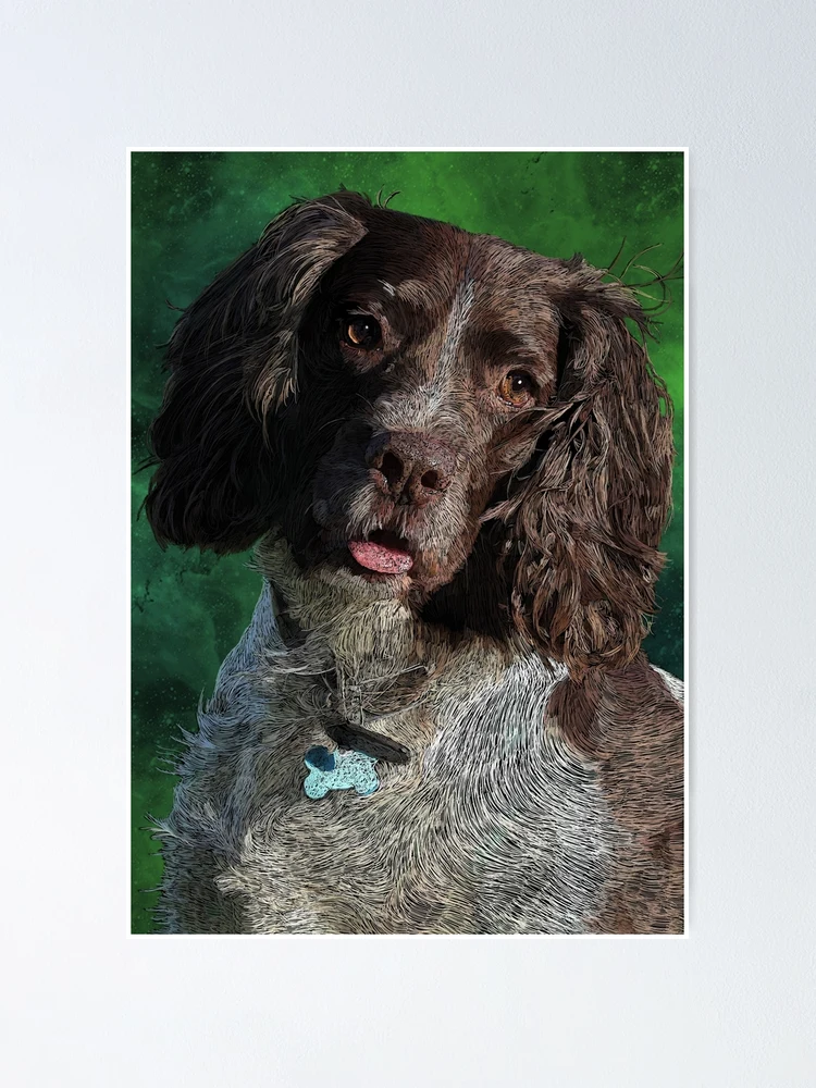 Thumbnail 1 of 3, Poster, Springin' Spaniel designed and sold by MindOverInk.