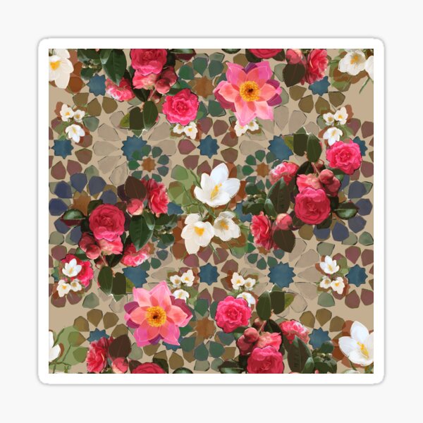 Item preview, Alhambra Dreams Floral designed and sold by Big Fat Arts Gallery.