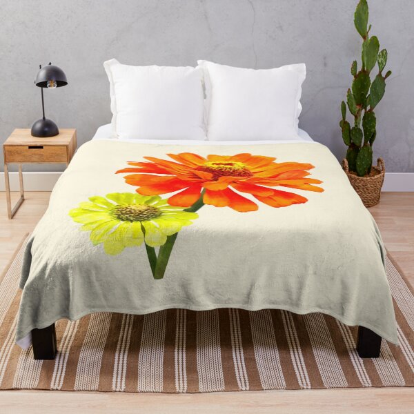 Item preview, Orange Zinnia and Yellow Zinnia designed and sold by Susan Savad.