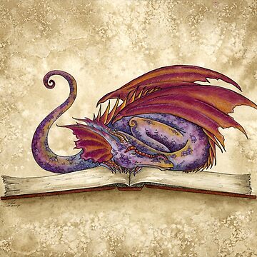 Artwork thumbnail, Bookwyrm by AmyBrownArt