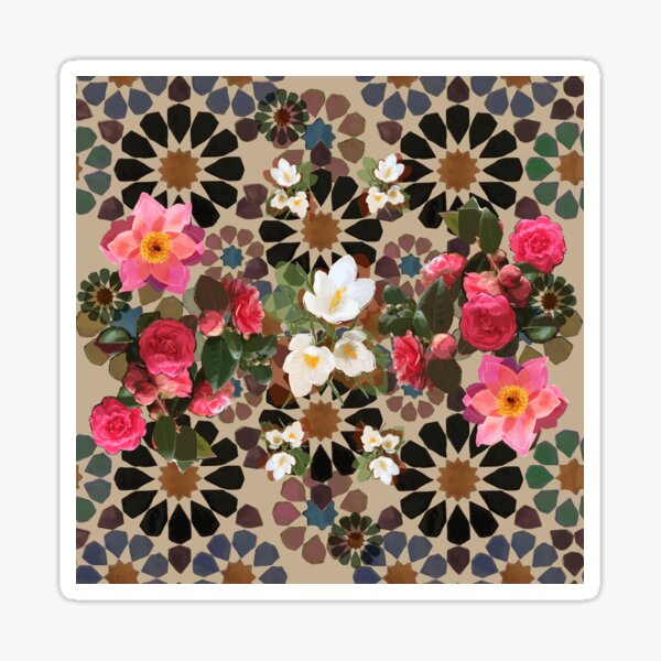Item preview, Alhambra Dreams New Florals designed and sold by Big Fat Arts Gallery.