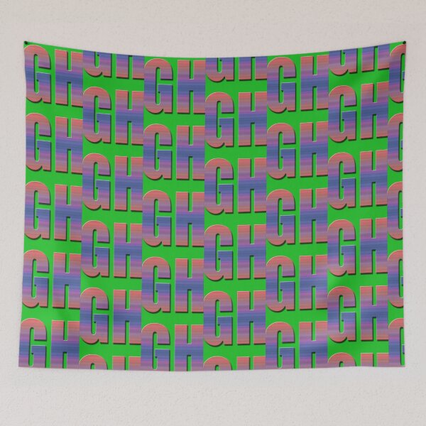 Item preview, THE LETTERS G H IN A SOVIED COLOR. designed and sold by solgel47.
