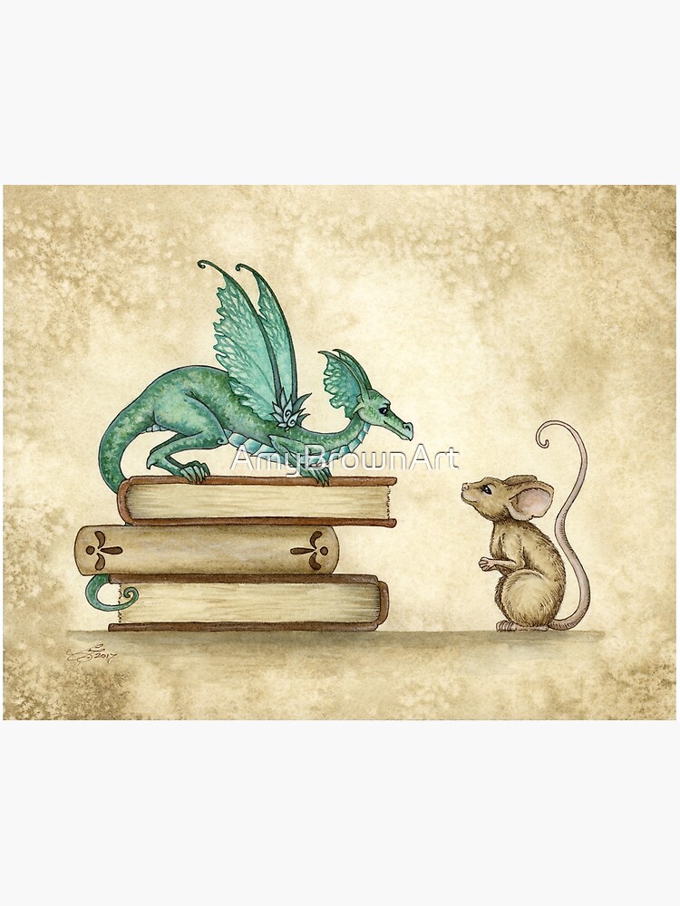 Thumbnail 2 of 2, Art Board Print, A Curious Encounter designed and sold by AmyBrownArt.
