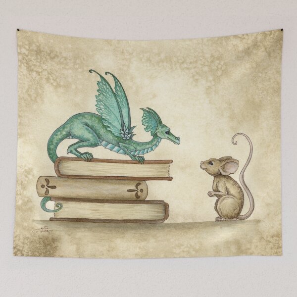 Item preview, A Curious Encounter designed and sold by AmyBrownArt.
