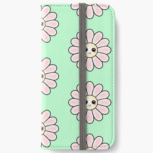 Kawaii Daisy | Pink Blossom Flower iPhone Wallet