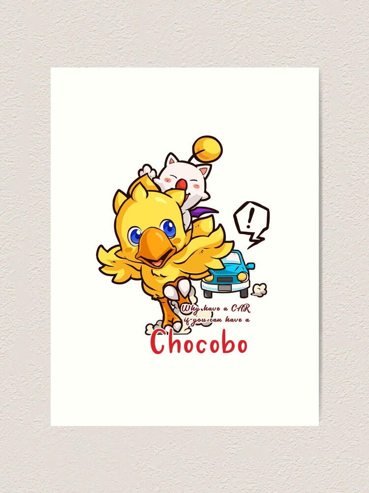 Alternate view of Bye Car, Hi Chocobo Art Print