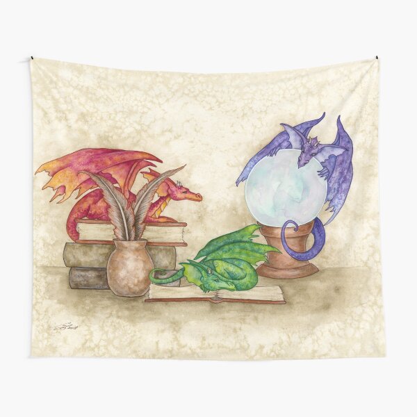 Item preview, Dragons In The Library designed and sold by AmyBrownArt.